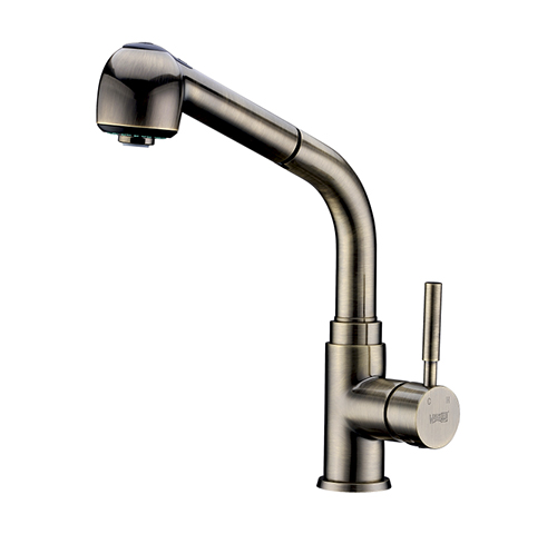 A8237 Single-lever sink mixer with pull out spray wassekraft