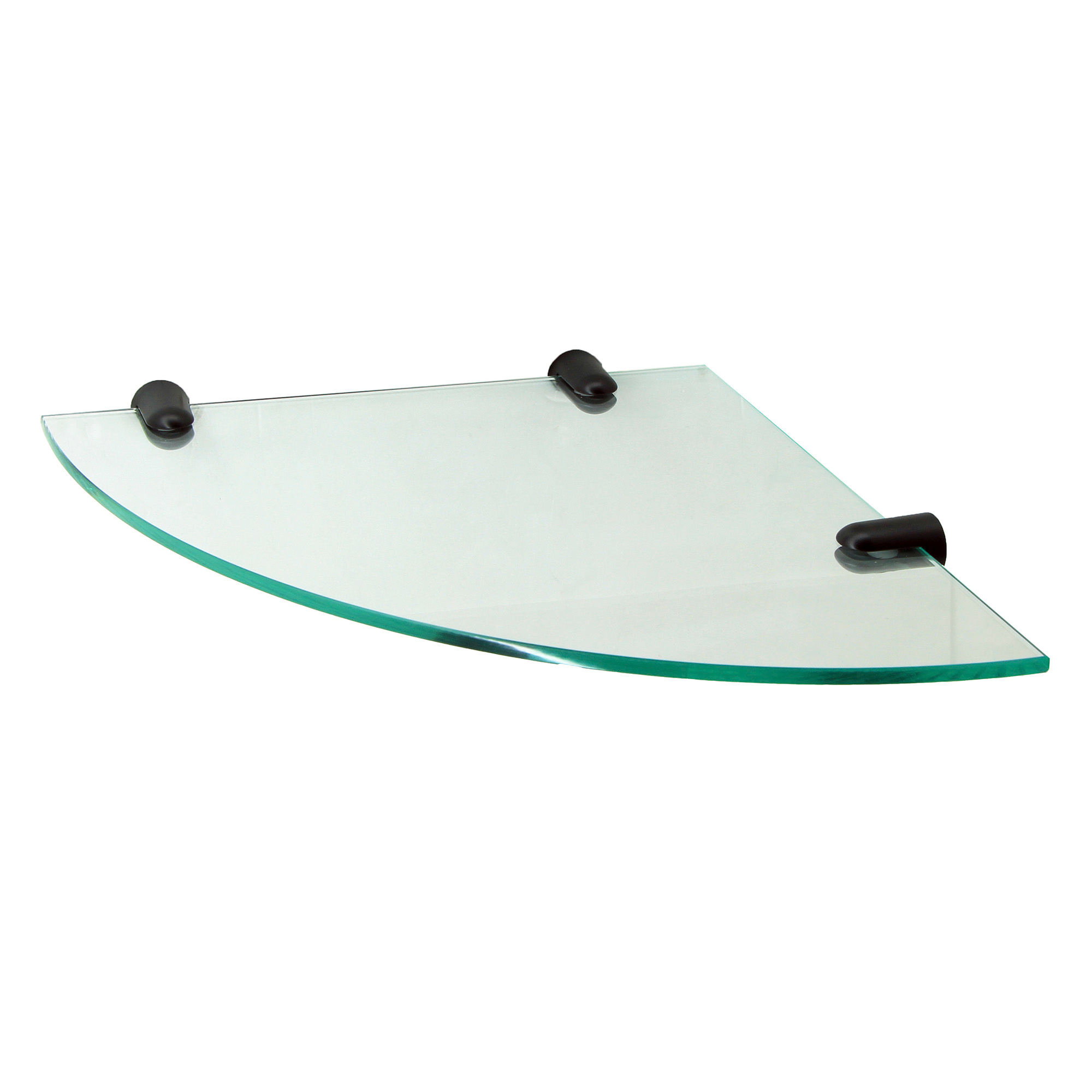 K-533BLACK Corner glass shelf