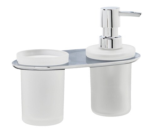 К-8389 Holder with cup and soap dispenser