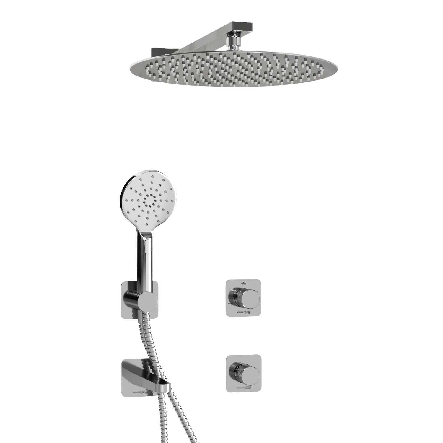 A4651.294.295.090.116.271.087.127 Built-in bath set with overhead shower head, shower head and spout