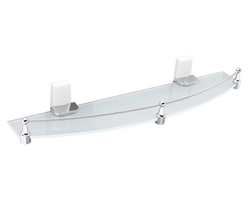 К-5024WHITE Glass shelf with rail