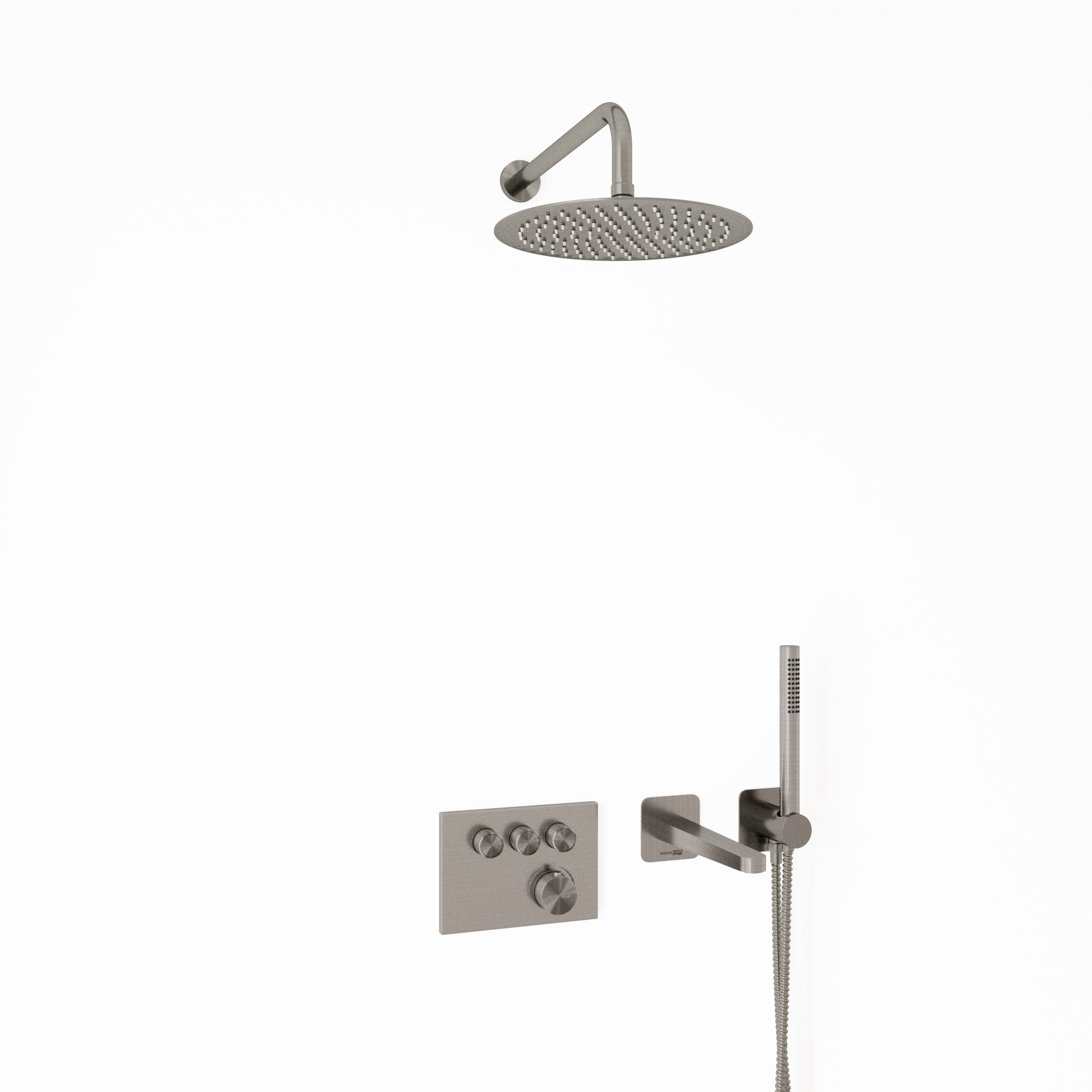A4258.097.121.275.100.276.298 Thermo Built-in bath set with overhead shower head, shower head and spout