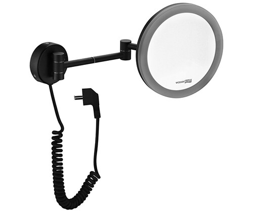 K-1004BLACK Mirror with LED illumination and 3x magnification