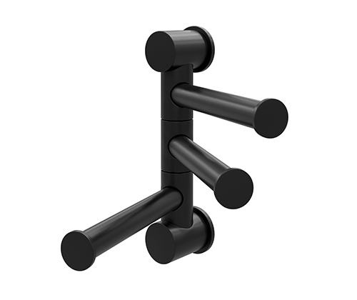 K-1053BLACK 3-bar towel rail