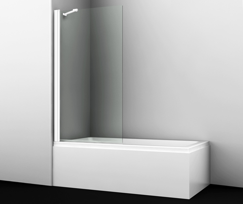 Berkel 48P01-80WHITE Fixed Pivot Bath Screen