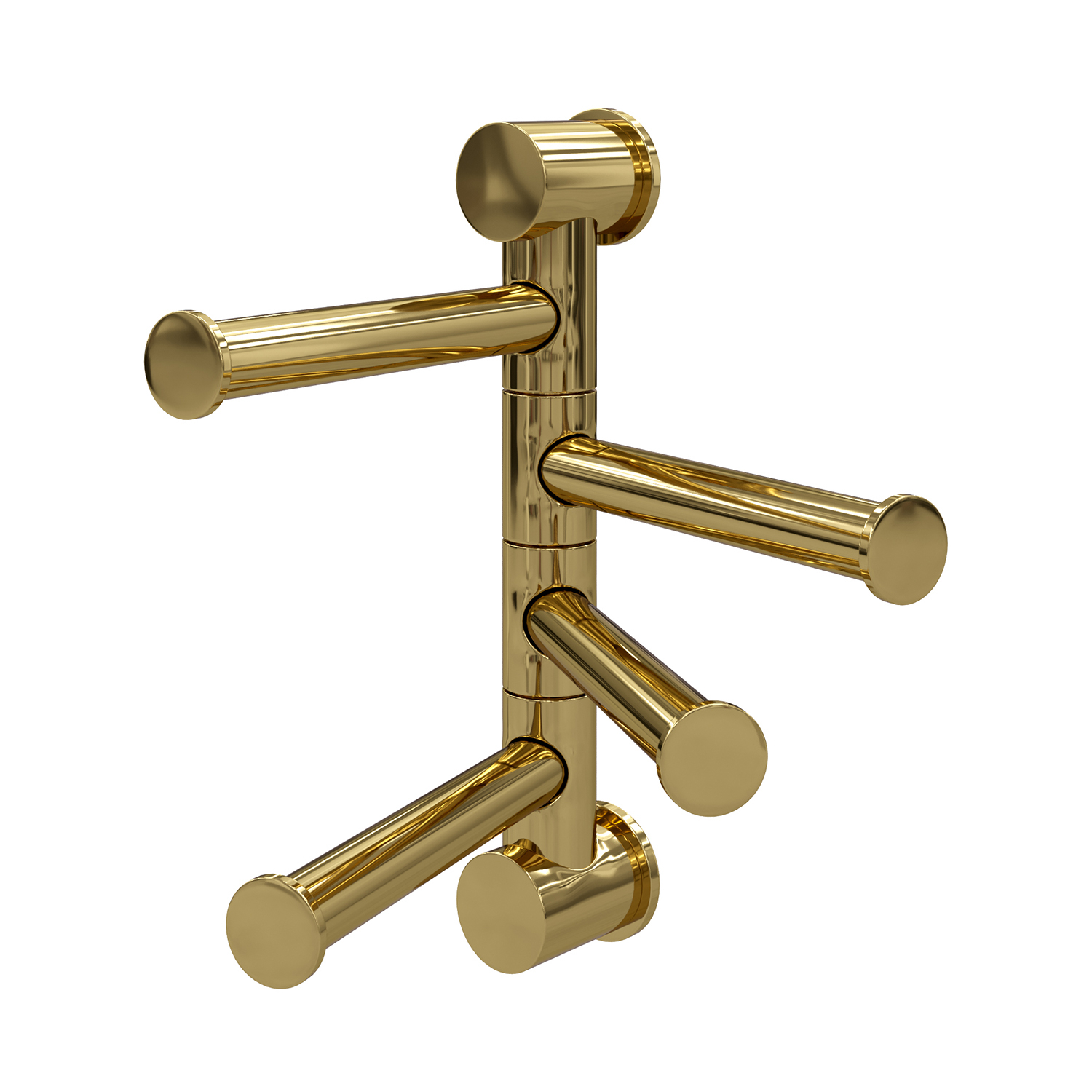 K-1054POLISHED GOLD 4-bar towel rail
