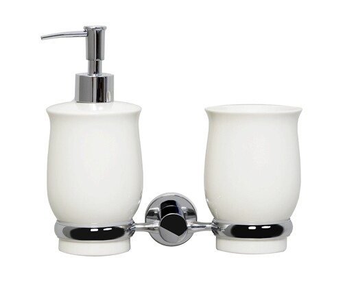 K-24289 Holder with cup and soap dispenser