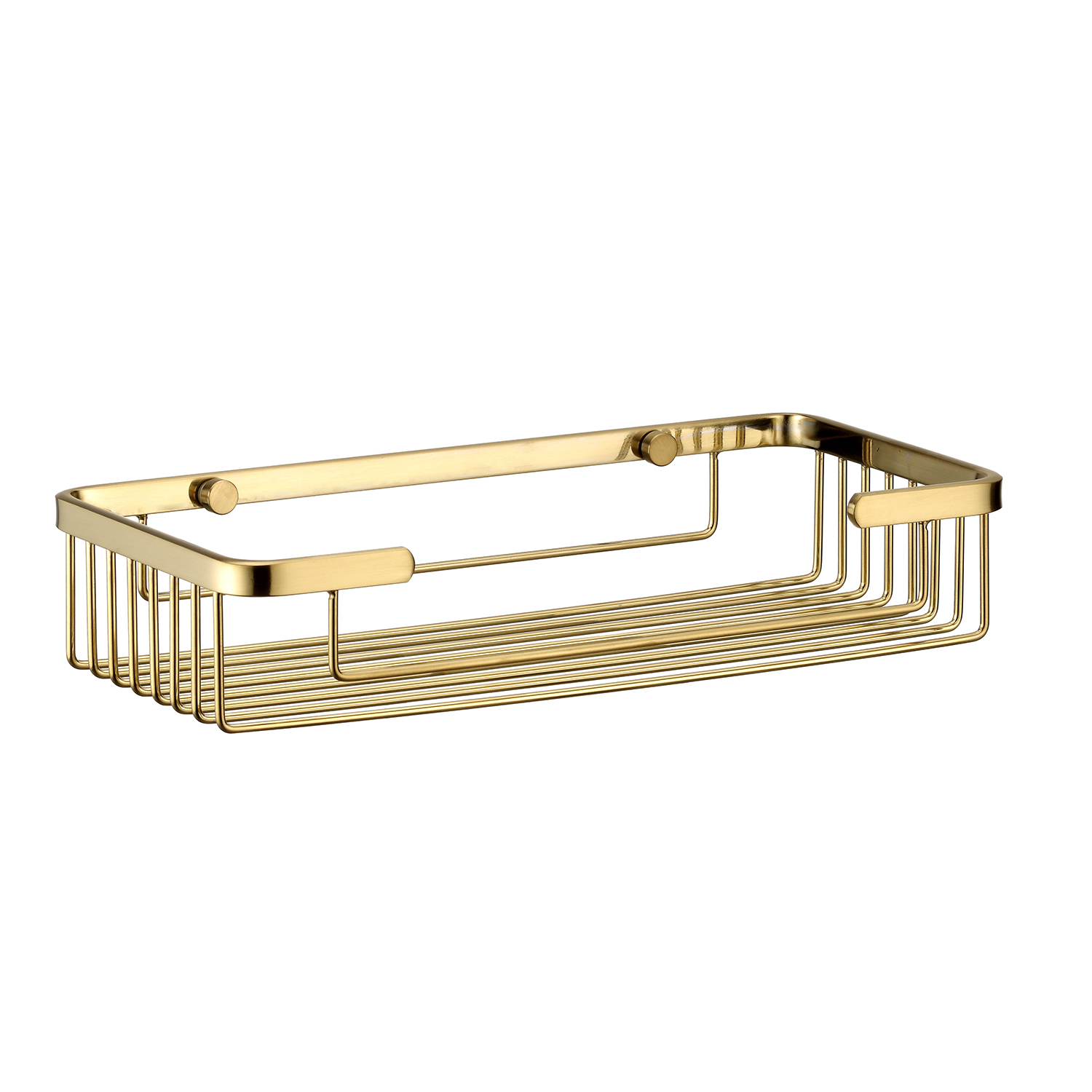 K-722BRUSHED GOLD Corner metal shelf