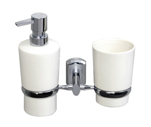 K-28189 Holder with cup and soap dispenser