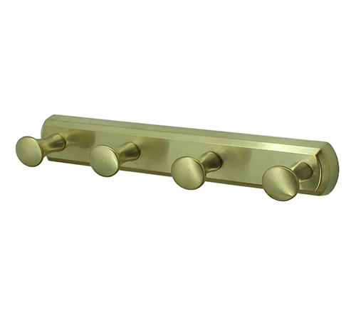 K-1074BRUSHED GOLD 4-piece robe hook