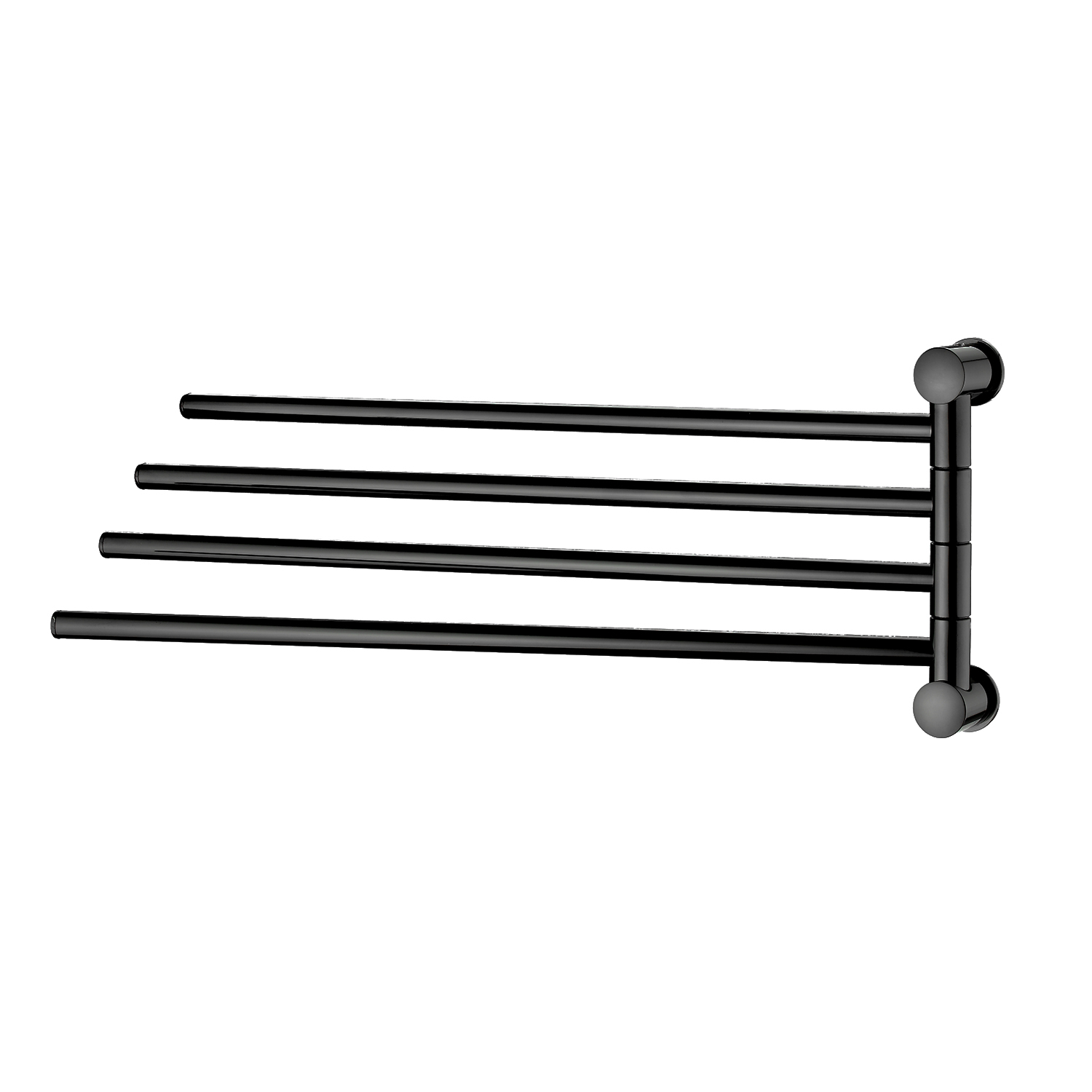 K-1034POLISHED BLACK 4-bar towel rail