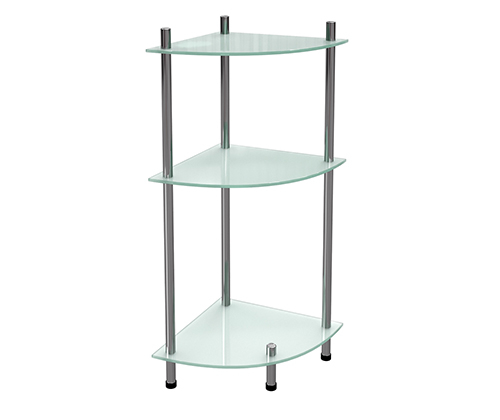 K-4133 Floor triple shelf, corner