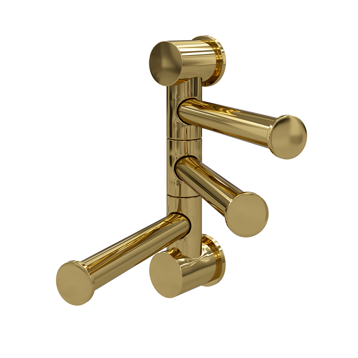 K-1053POLISHED GOLD 3-bar towel rail