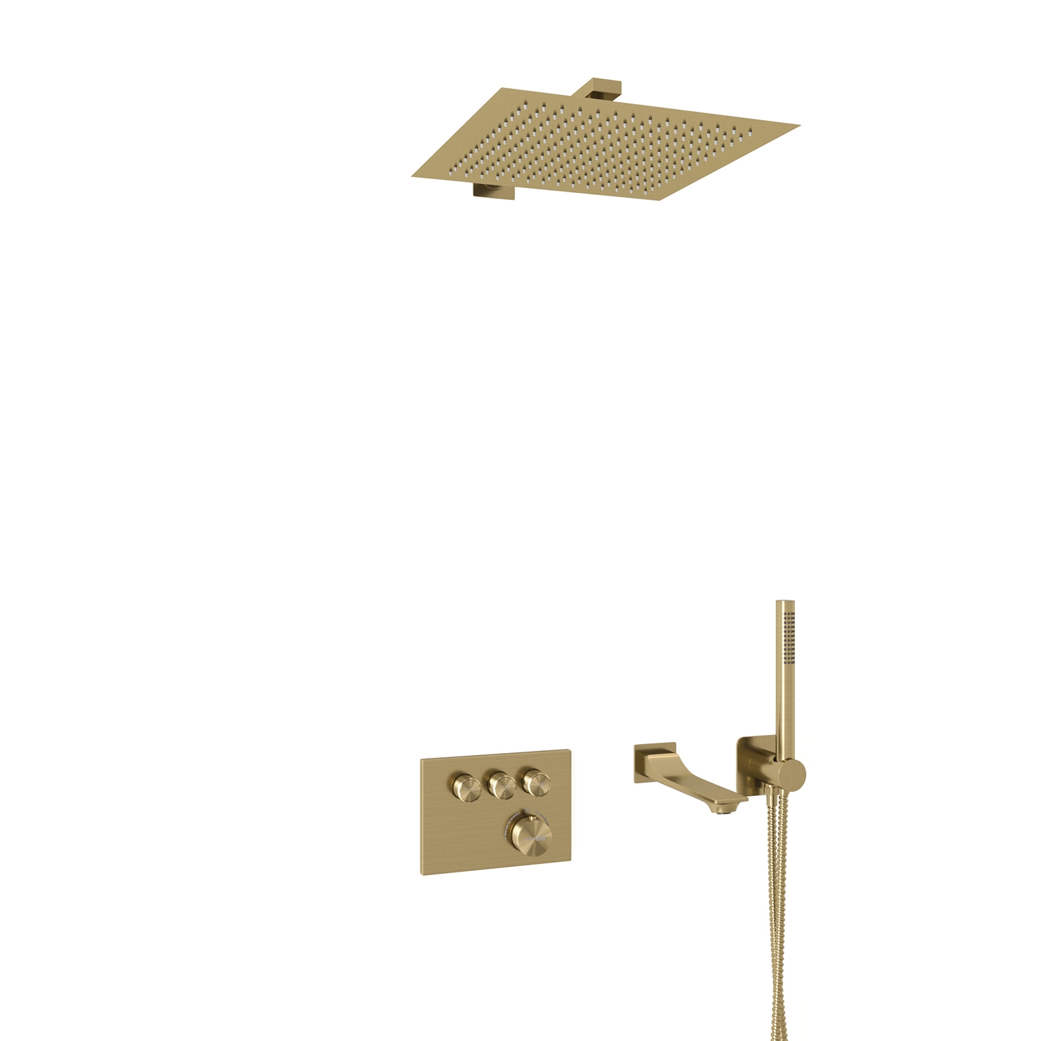 A5558.180.198.285.194.286.174 Thermo Built-in bath set with overhead shower head, shower head and spout