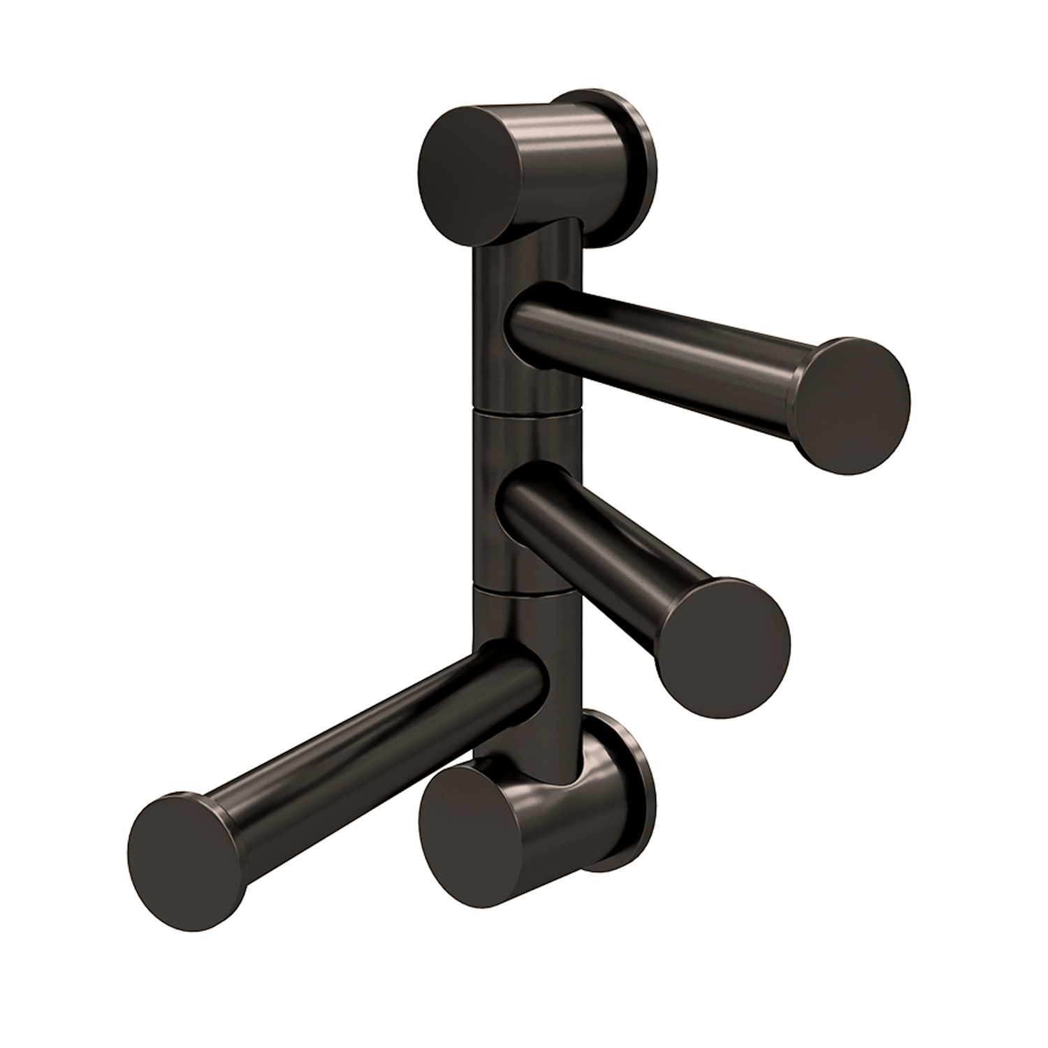 K-1053GUN METAL 3-bar towel rail