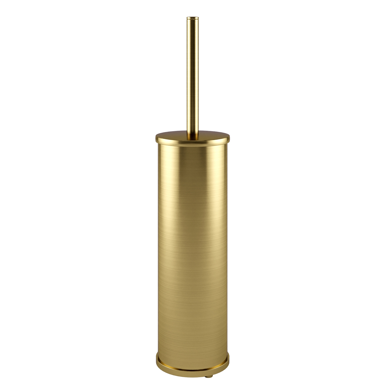 K-1027BRUSHED GOLD Floor standing toilet brush holder