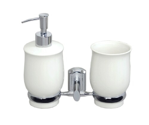 K-24189 Holder with cup and soap dispenser