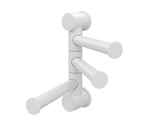 K-1053WHITE 3-bar towel rail