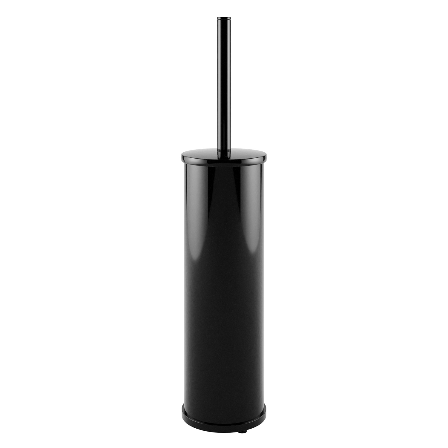  K-1027POLISHED BLACK Floor standing toilet brush holder