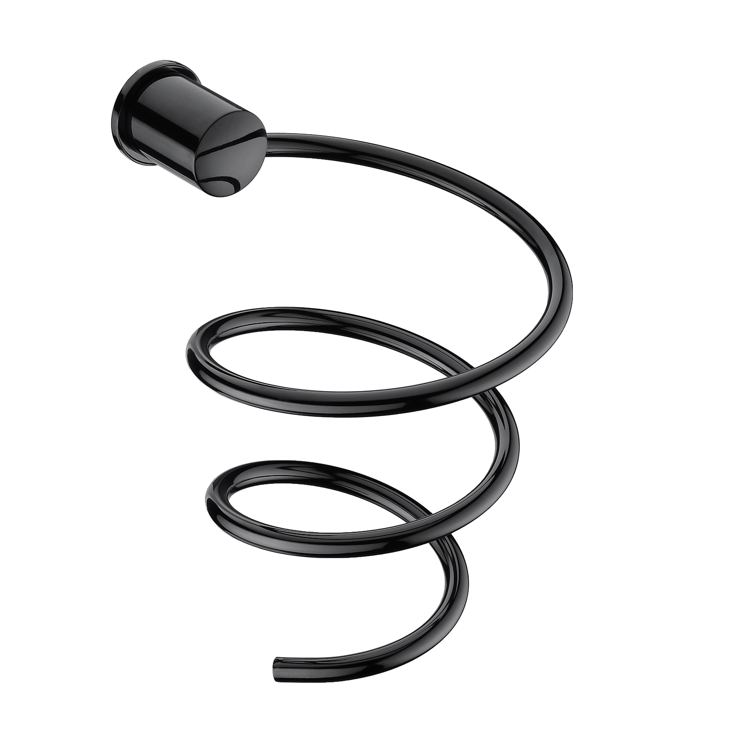 K-1080POLISHED BLACK Hairdryer holder