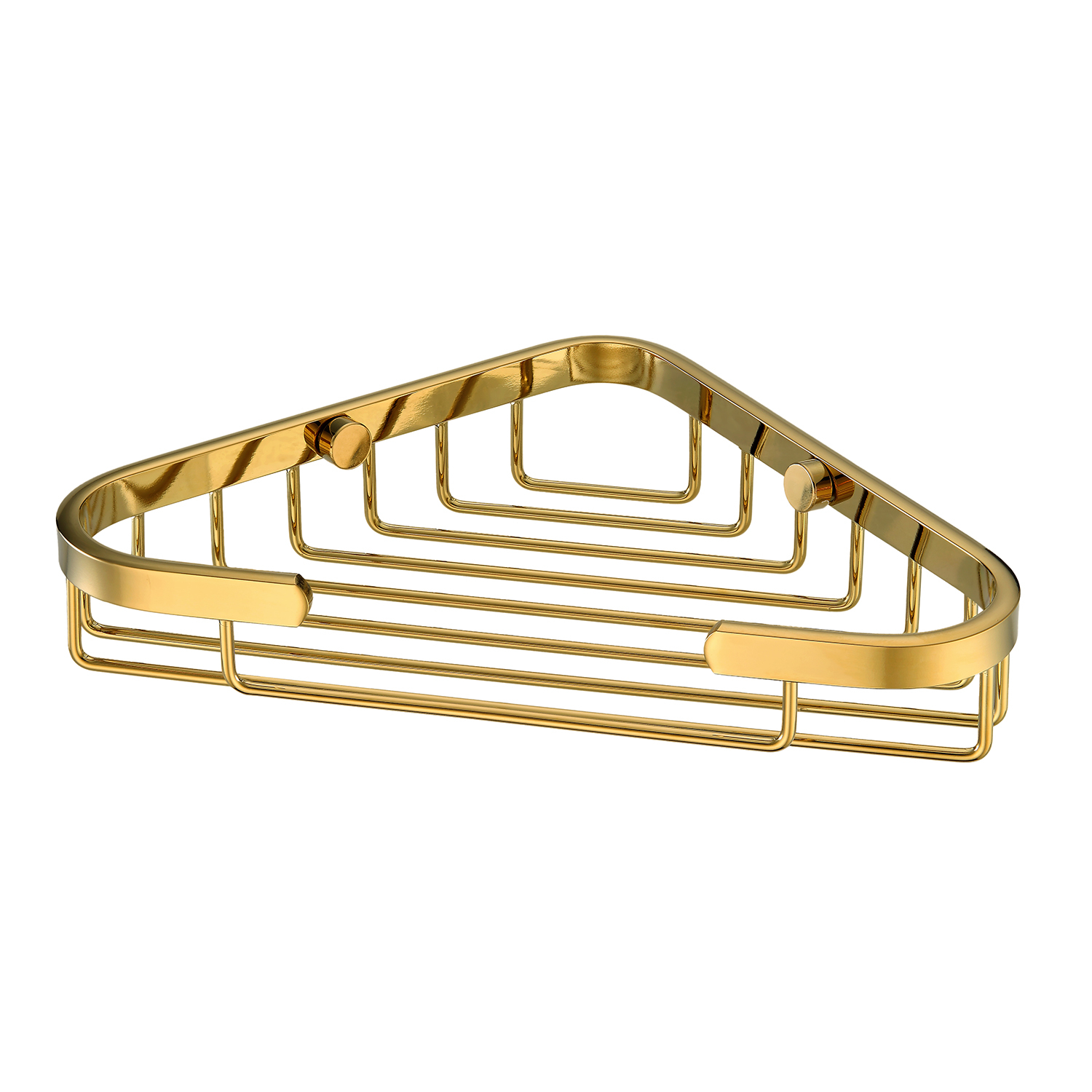 K-733POLISHED GOLD Corner metal shelf