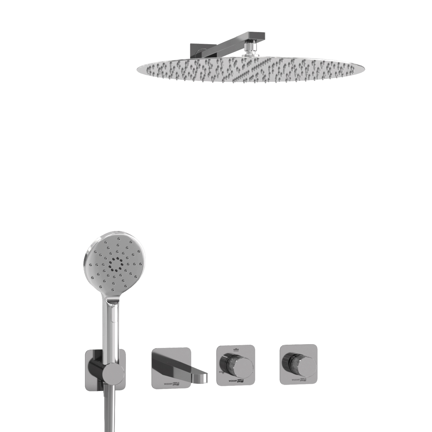 A4651.294.295.090.117.271.087.127 Built-in bath set with overhead shower head, shower head and spout