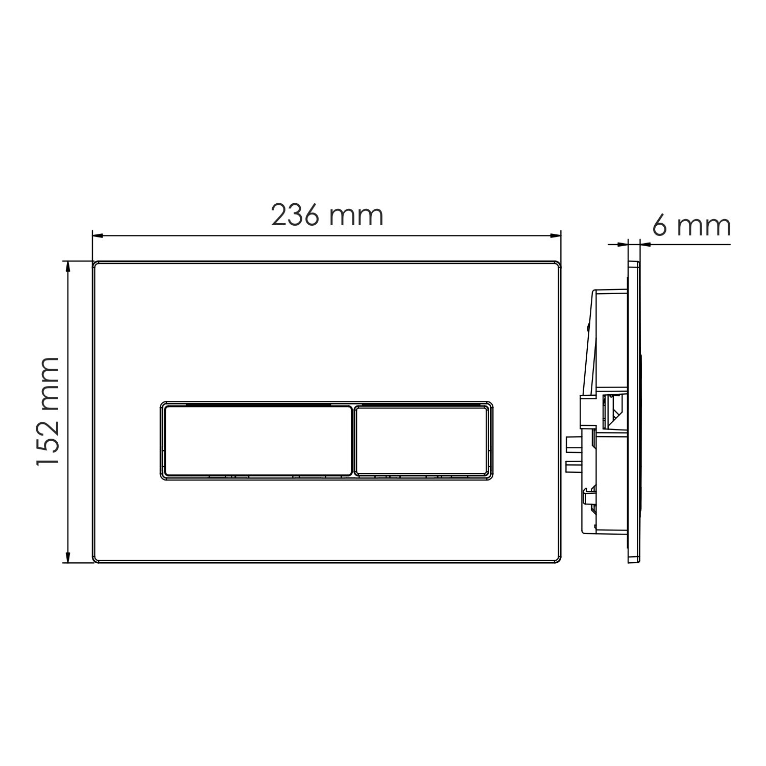 Alme 15TLT.010.ME.MB03 Installation system for toilets