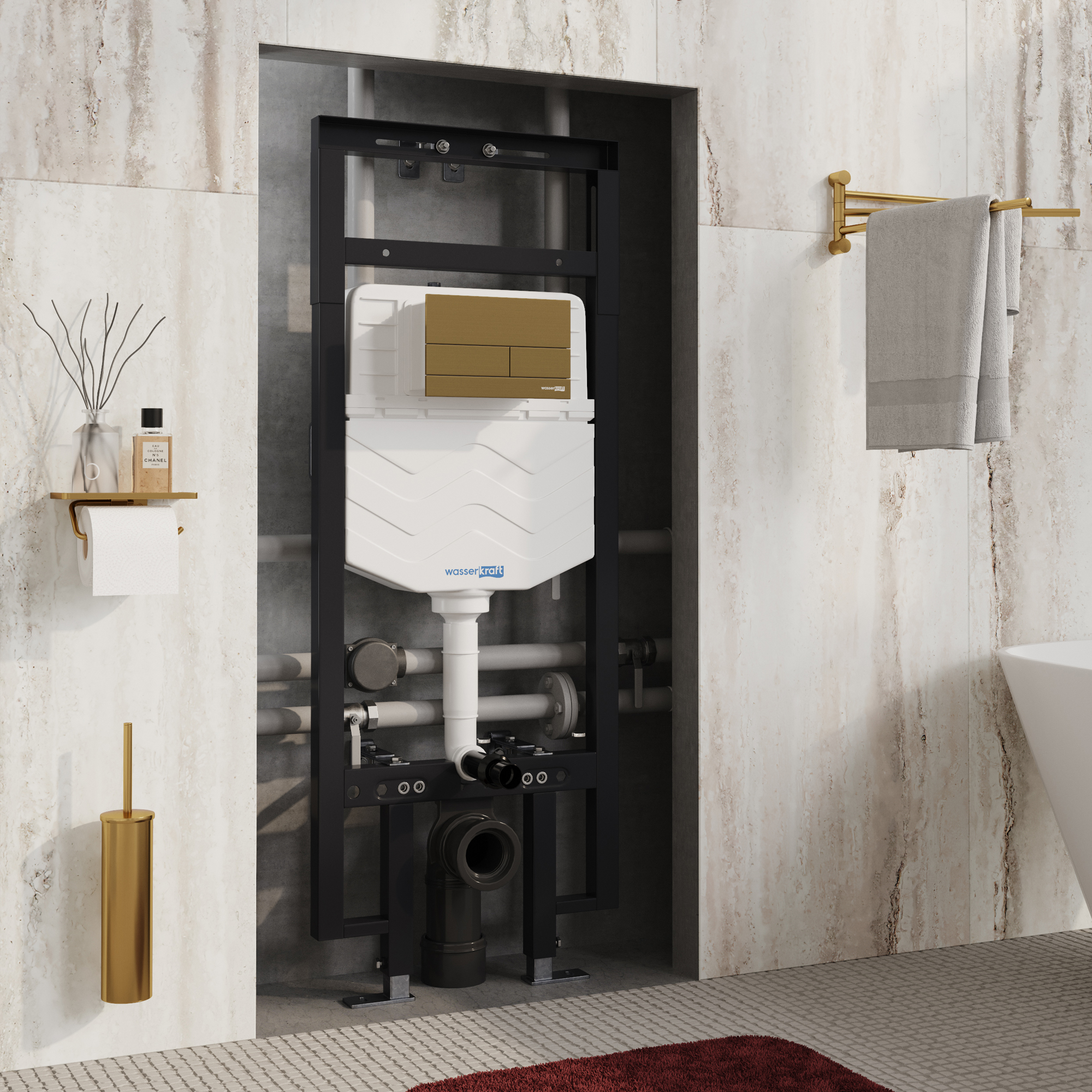 Dinkel 58TLT.010.ME.MG04 Installation system for toilets